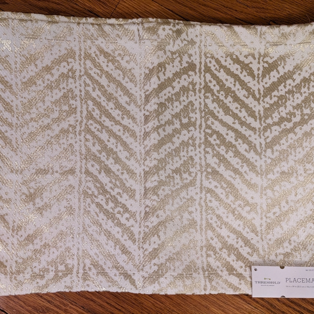 Threshold Gold Abstract Placemats